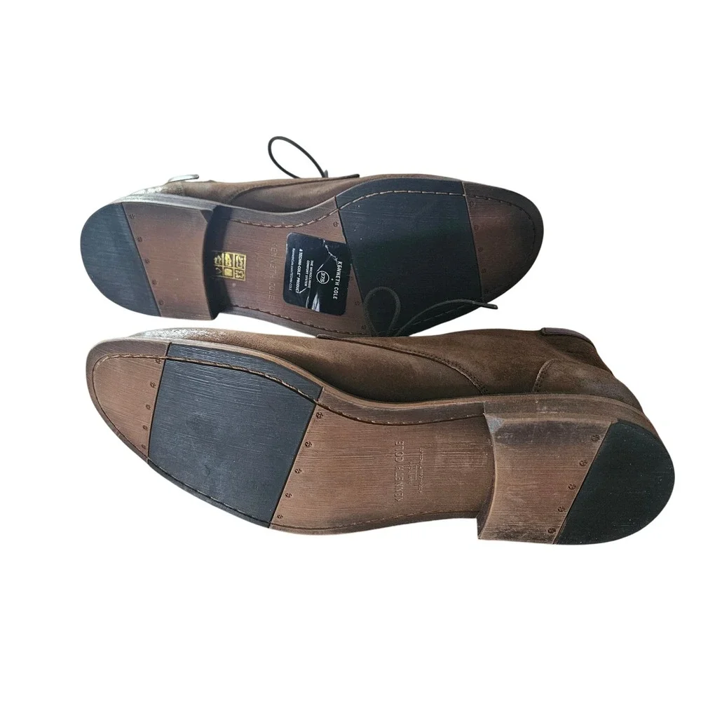 Kenneth Cole New York Men's Techni-Cole Suede Chukka Desert Boots Brown 10M
